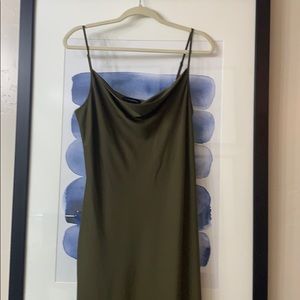 Olive green dress